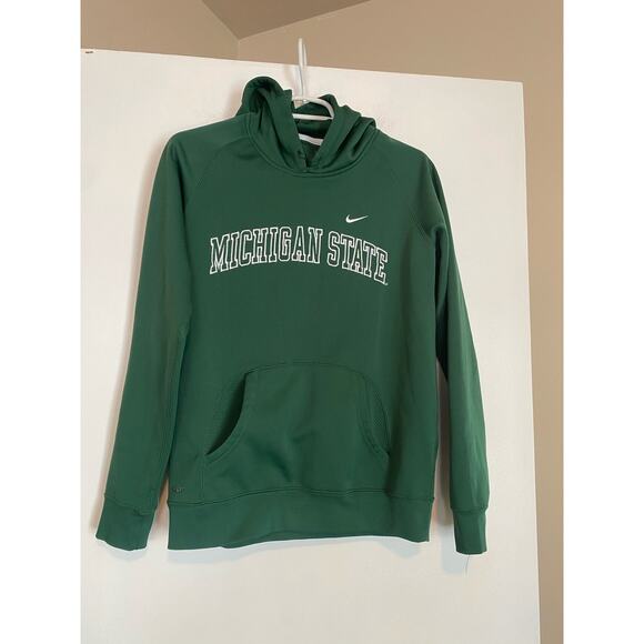 Nike Other - Nike Team MSU Michigan State Spartans swoosh hoodie mesh detail size M